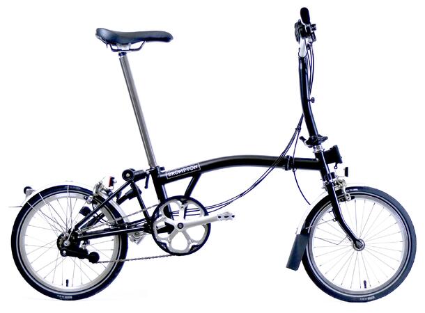 Brompton M6R Sammenleggbar sykkel 6 gir, 12.2kg, stålramme, Black