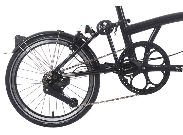 Brompton S12L Sammenleggbar Sykkel 12 gir, 10,5 kg, Titan bakramme/gaffel